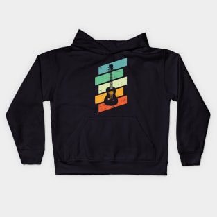 Vintage Style Ukulele Retro Colors Kids Hoodie